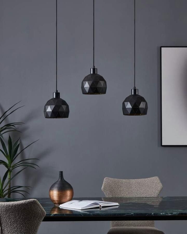 EGLO Hanglamp ROCCAFORTE Hanglamp L75 x B17 x H110 cm voor eetkamer keuken woonkamer (1 stuk)