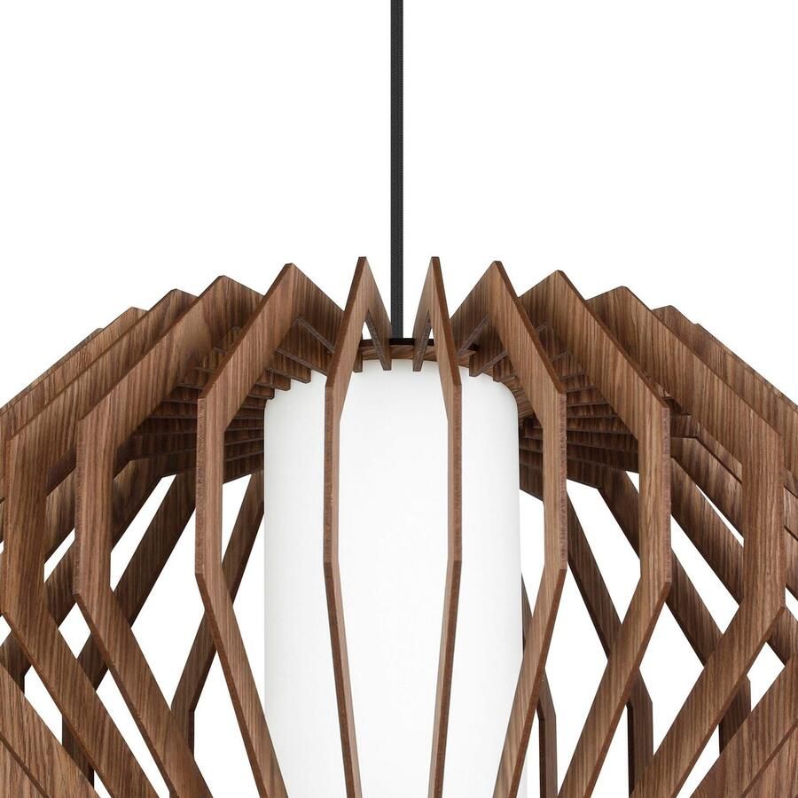 EGLO Hanglamp RUSTICARIA Hanglamp in zwart van staal excl. E27 40W (1 stuk)