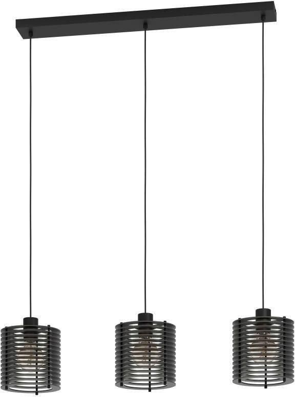 EGLO Hanglamp SEGOVIA Hanglamp metaal en hout in zwart E27 fitting L 88 cm (1 stuk) - Foto 4