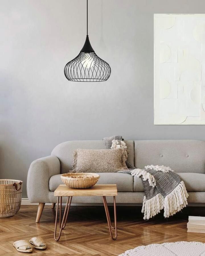 EGLO  Staverton - Hanglamp - E27 - Ø 36 5 cm - Zwart