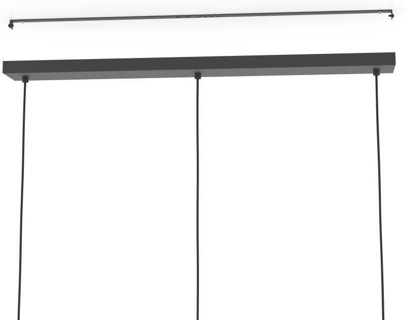 EGLO Hanglamp SEGOVIA Hanglamp metaal en hout in zwart E27 fitting L 88 cm (1 stuk) - Foto 3
