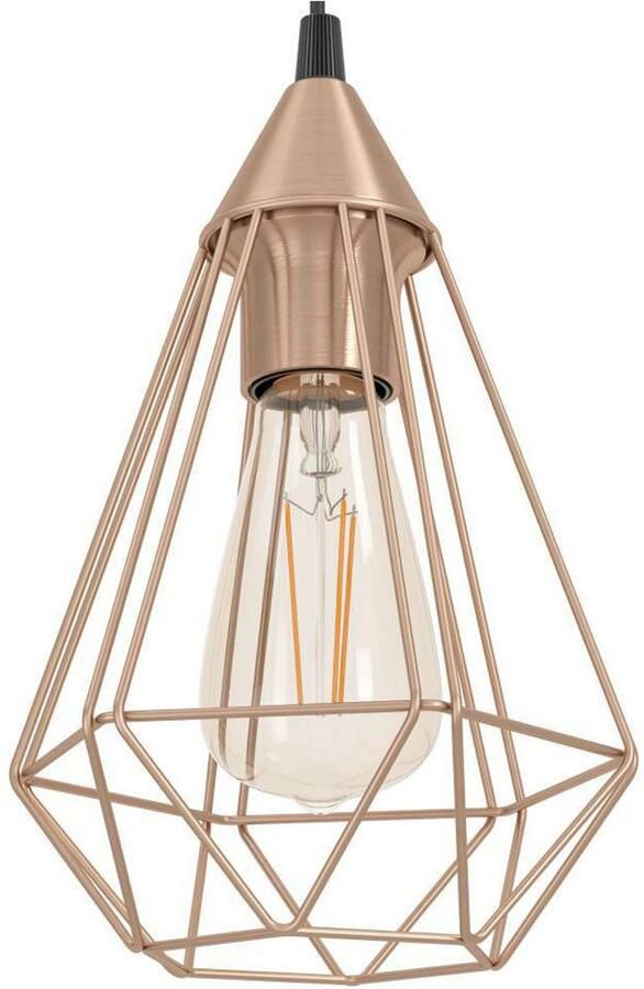 EGLO Hanglamp TARBES hanglamp pendellamp vintage retro staal koper E27 - Foto 3