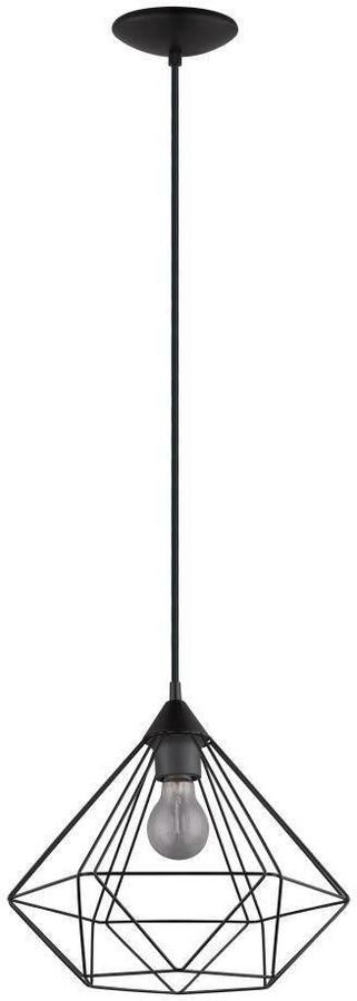 EGLO Hanglamp TARBES hanglamp pendellamp vintage retro staal zwart E27 - Foto 7