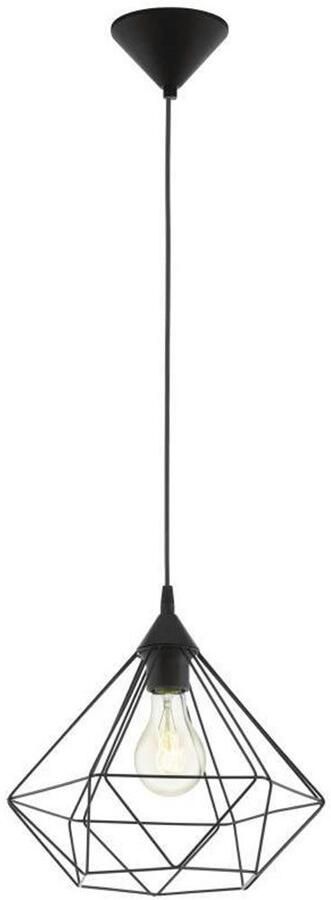 EGLO Hanglamp TARBES hanglamp pendellamp vintage retro staal zwart E27 - Foto 6