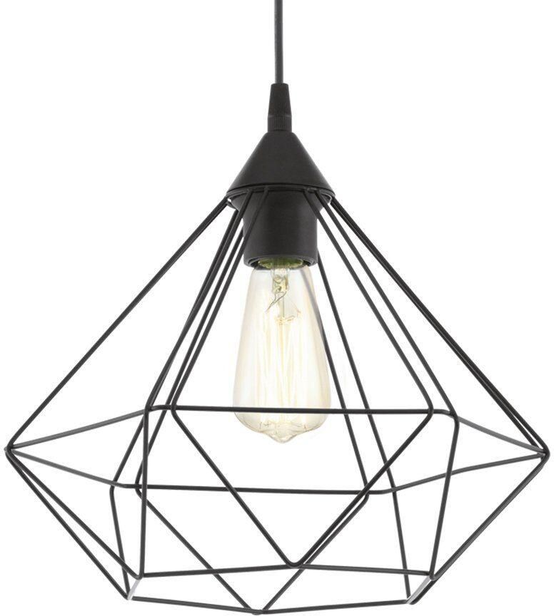 EGLO Hanglamp TARBES hanglamp pendellamp vintage retro staal zwart E27 - Foto 4