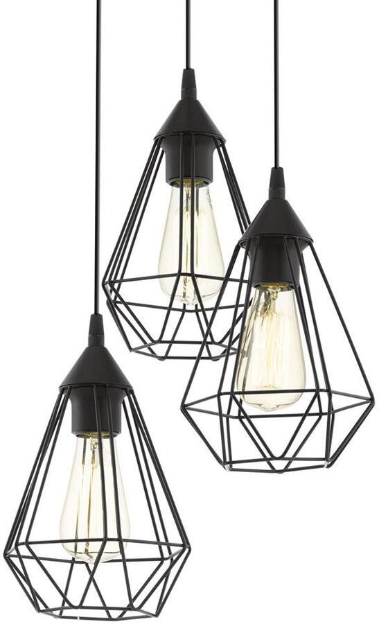 EGLO Hanglamp TARBES Vintage hanglamp eetkamer retro industrieel design E27 Ø 31 cm (1 stuk) - Foto 2