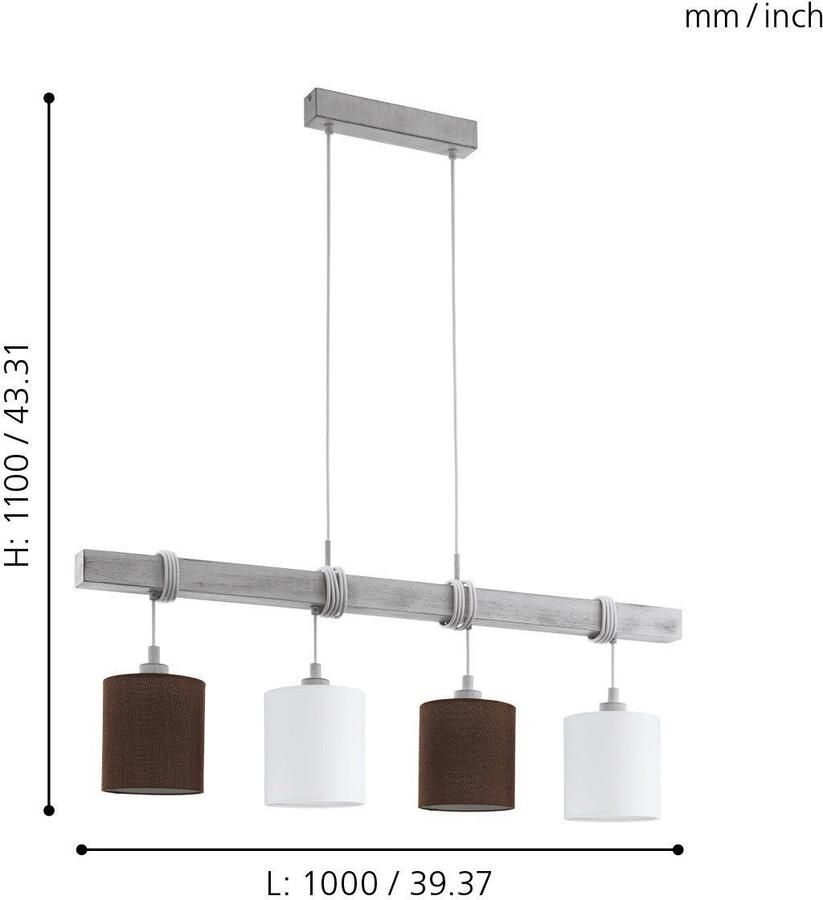 EGLO Hanglamp TOWNSHEND 2 Hanglicht hanglamp