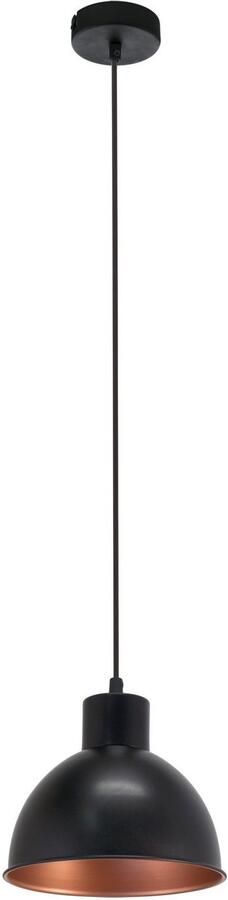 EGLO Hanglamp TRURO 1 hanglamp eettafellamp staal zwart koper E27 Woonkamerlamp 1 lamps vintage industrieel retro 110x21cm - Foto 8