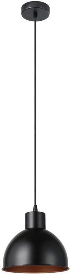 EGLO Hanglamp TRURO 1 hanglamp eettafellamp staal zwart koper E27 Woonkamerlamp 1 lamps vintage industrieel retro 110x21cm - Foto 7