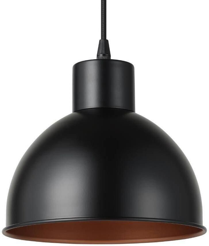 EGLO Hanglamp TRURO 1 hanglamp eettafellamp staal zwart koper E27 Woonkamerlamp 1 lamps vintage industrieel retro 110x21cm - Foto 2