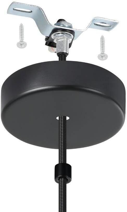 EGLO Hanglamp TRURO 1 hanglamp eettafellamp staal zwart koper E27 Woonkamerlamp 1 lamps vintage industrieel retro 110x21cm - Foto 6