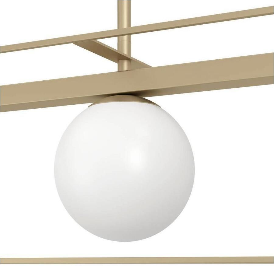 EGLO Hanglamp VALLASPRA Hanglamp staal glas E14 IP20 eetkamerlamp lamp (1 stuk)
