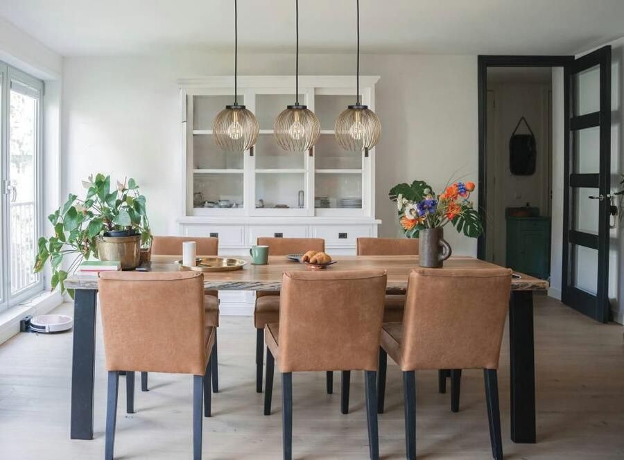 EGLO Hanglamp VENEZUELA hanglamp eettafellamp metaal zwart goud E27 Eettafellamp hanglamp draadscherm 1lamps 110x93 5x23 5xcm (1 stuk) - Foto 5