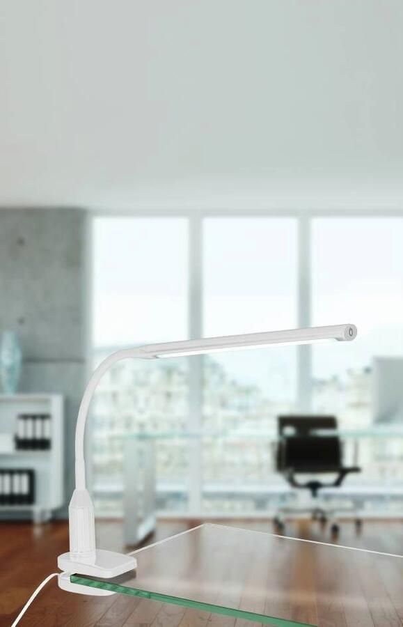 EGLO Klemlamp LAROA tafellamp aanraaksensor 4-staps dimming klemlamp