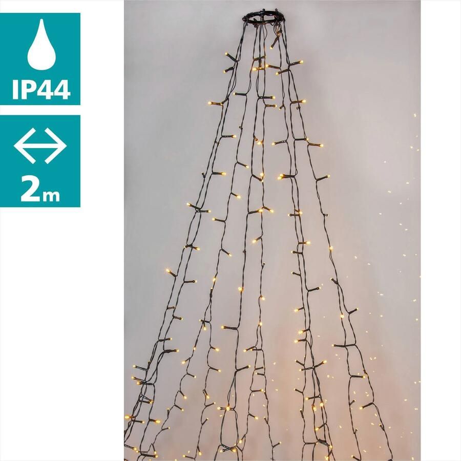 EGLO Led-lichtsnoer GOLDEN WARM WHITE kerstdecoratie verlichting winterdecoratie Lichtketting XXL buitenverlichting extra warmwit met kabel 16 m (1 stuk)