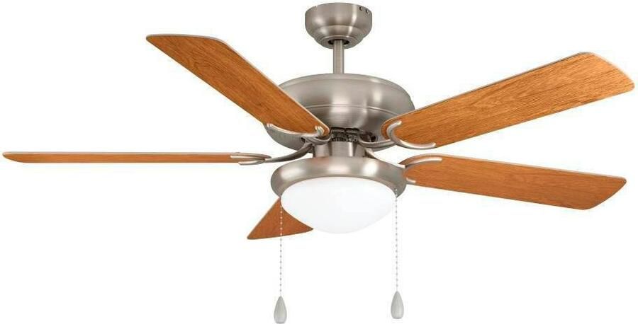 EGLO Led-plafondlamp BALLINA plafondventilator Plafondlamp ventilator met licht trekkoord verwisselbare bladen Ø 132 cm (1 stuk)