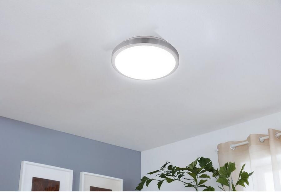 EGLO Led-plafondlamp COMPETA 1 Staal en kunststof eetkamer industrieel minimalistisch (1 stuk) - Foto 5