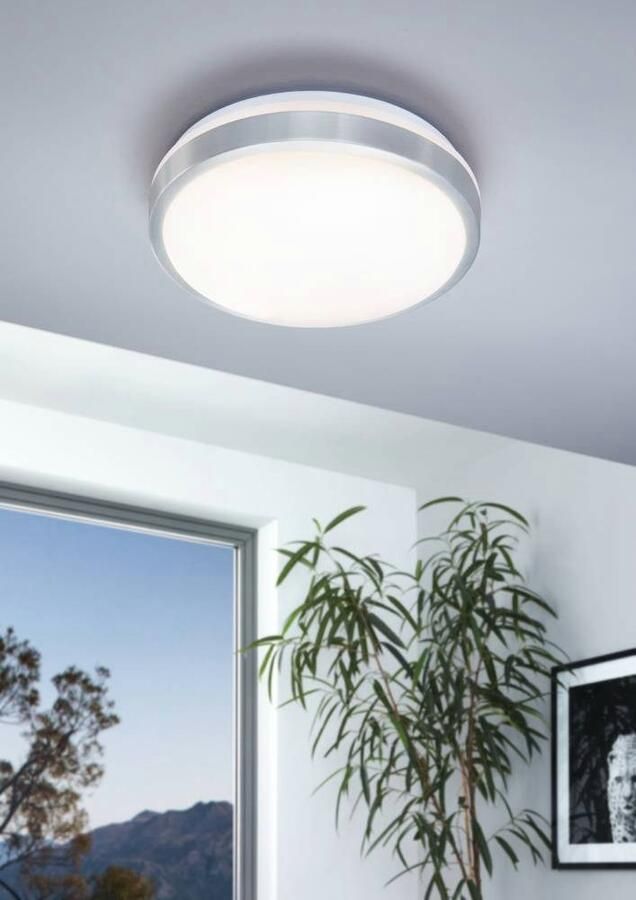 EGLO Led-plafondlamp COMPETA 1 Staal en kunststof eetkamer industrieel minimalistisch (1 stuk) - Foto 4