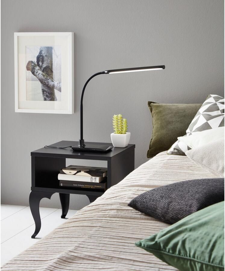 EGLO Laroa Tafellamp Leeslamp inclusief LED Hoogte 48 cm Zwart Kantelbaar Draaibaar Touch Dimbaar