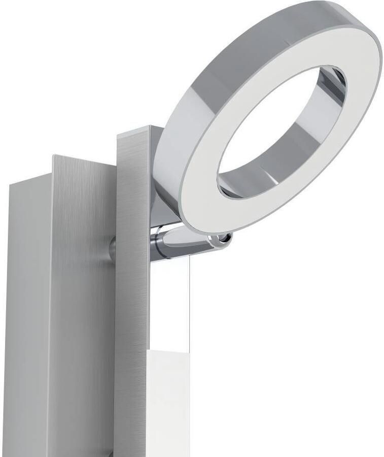 EGLO Led-wandlamp CARDILLIO 1 plafondlamp chroom 1-vlamig draaibare lampenkoppen Spot warm wit licht woonkamer eetkamer keuken hal 22 5x6 5cm