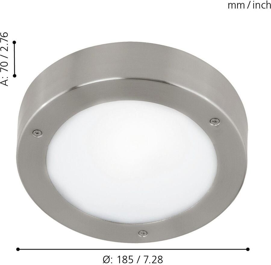 EGLO plafondlamp Vento LED wit Ø18 5 cm Leen Bakker