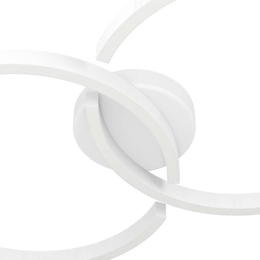 EGLO Plafondlamp AMANDOLO dimbare plafondlamp afstandsbediening metaal rgb-achtergrondverlichting (1 stuk)