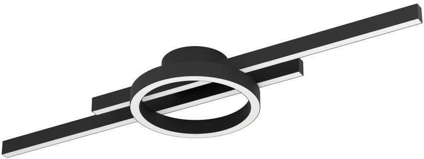 EGLO Plafondlamp AMANDOLO dimbare plafondlamp afstandsbediening metaal rgb-achtergrondverlichting (1 stuk) - Foto 5