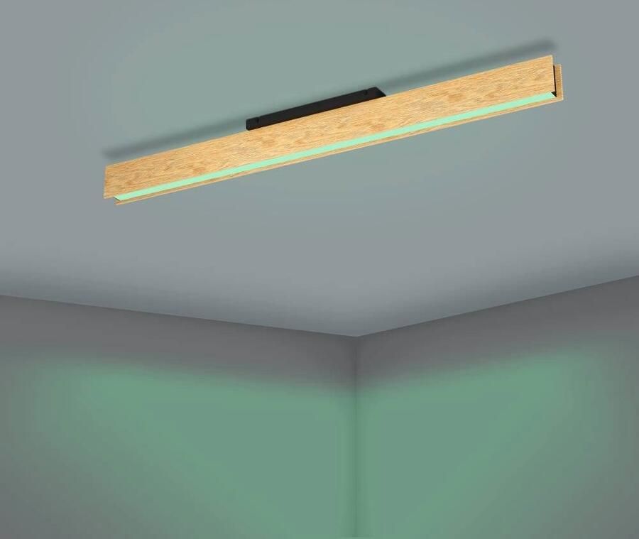 EGLO Plafondlamp ANCHORENA-Z App en spraakbesturing Alexa RGB FSC100HB dimbaar plafondlamp (1 stuk)