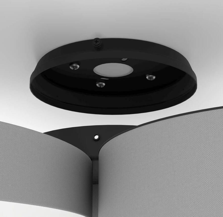 EGLO Plafondlamp BARBANO-Z App en spraakbesturing Alexa 60 5 x 56 5 x 9 cm excl. afstandsbediening (1 stuk)