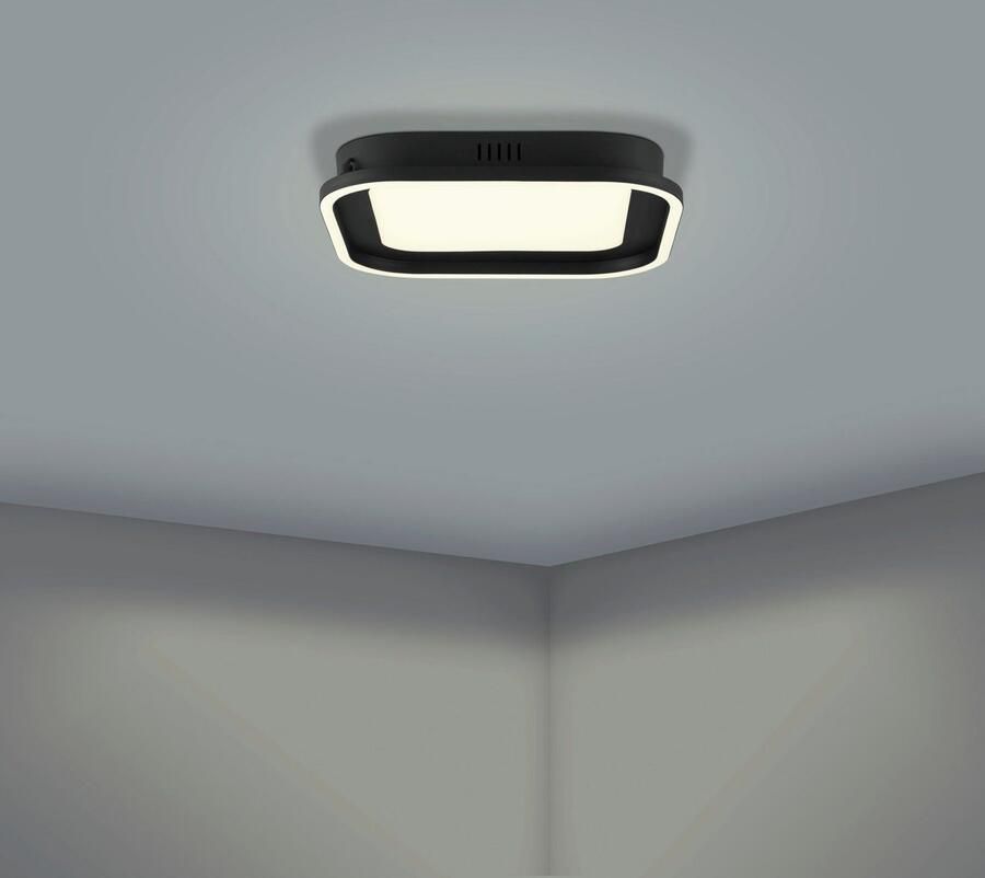 EGLO Plafondlamp CALAGRANO Plafondlamp in zwart van staal CCT kleurtemperatuurwisseling (1 stuk)