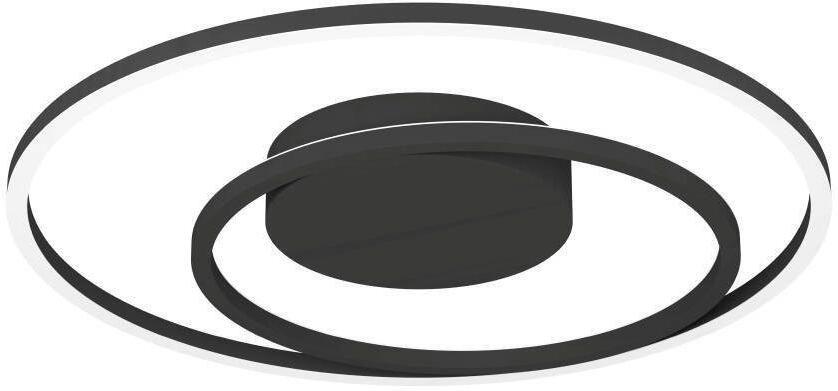 EGLO Plafondlamp CALAGRANO-Z plafondlamp zwart wit ZigBee 3.0 backlight timer App spraakbesturing Alexa ‎‎Ø45cm excl. afstandsbediening Disco-Modus (1 stuk) - Foto 9