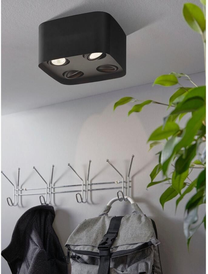 EGLO Connect.z Caminales-Z Smart Plafondlamp - GU10 - 24 cm - Zwart - Instelbaar RGB & wit licht - Dimbaar - Zigbee - Foto 6