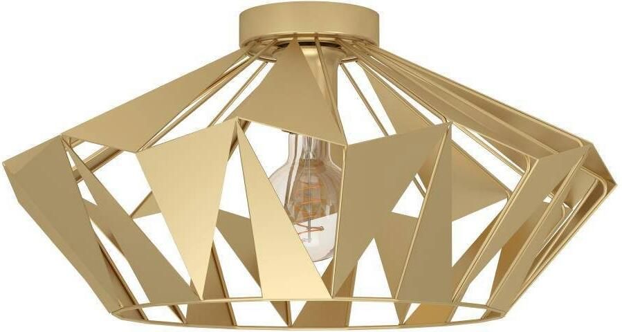 EGLO Plafondlamp CARLTON Plafondlamp staal E27 hal lamp woonkamerlamp lamp (1 stuk) - Foto 4