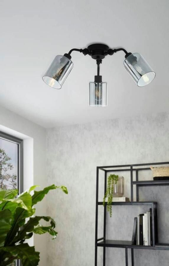 Eglo Forestburg Plafondlamp E27 Ø 66 5 cm Zwart