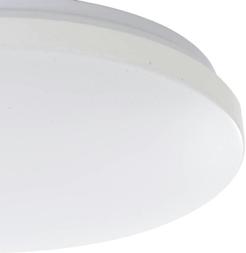 EGLO Plafondlamp FRANIA-S plafondlamp wit kristalleffect lage opbouwhoogte 1x18W (1 stuk)