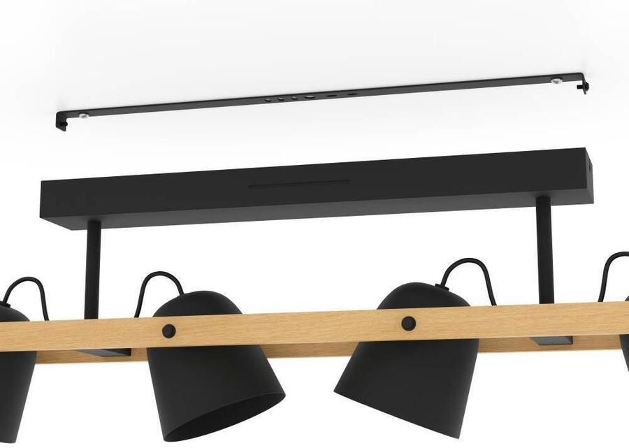 EGLO Plafondlamp HORNWOOD-Z FSCM70HB ZigBee app en spraakbesturing Alexa RGB dimbaar 78 cm (1 stuk) - Foto 2