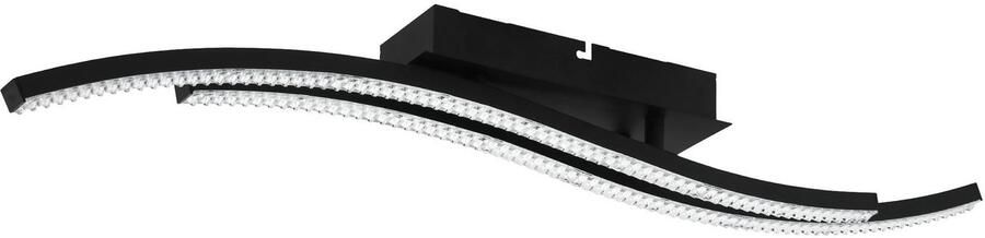 EGLO Plafondlamp LEJIAS Plafondlamp in zwart van staal 21 5W warmwit (1 stuk)