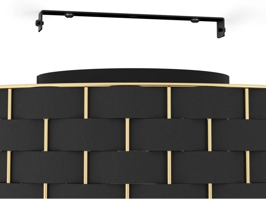 EGLO Plafondlamp MARASALES Plafondlamp in zwart van staal excl. E27 40W (1 stuk)