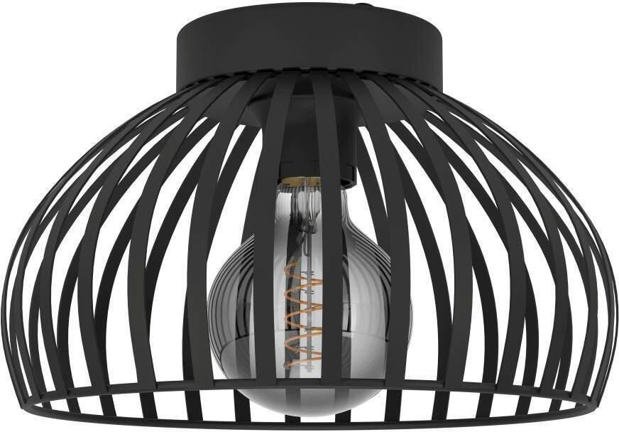 EGLO Plafondlamp MOGANO 3 Plafondlamp metaal in zwart hallamp met E27 fitting (1 stuk) - Foto 5