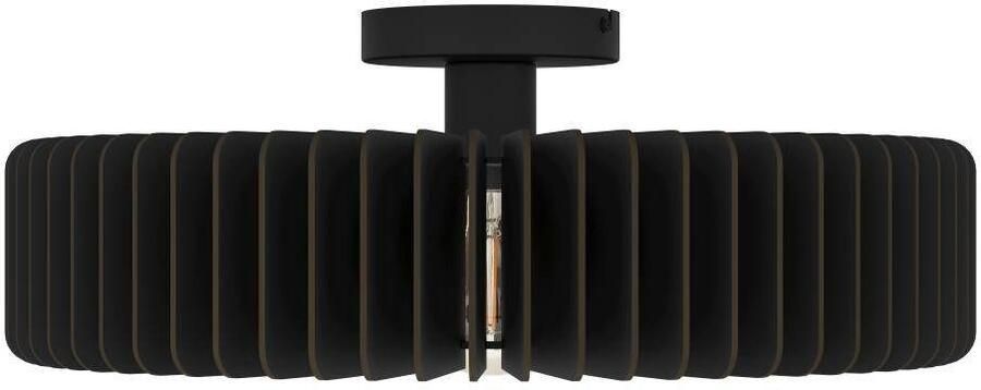 EGLO Plafondlamp PALOMBAIA Plafondlamp Woonkamerlamp van hout E27 fitting Ø 50 cm (1 stuk) - Foto 5