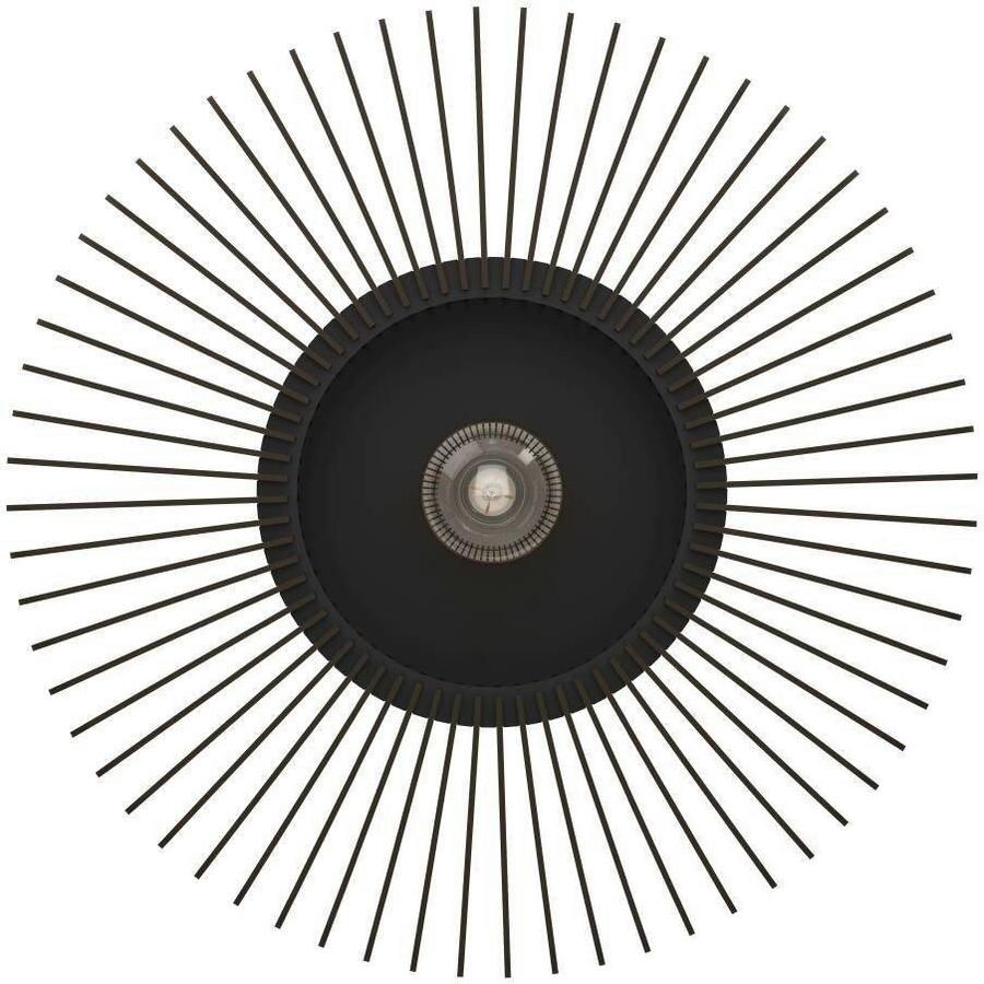 EGLO Plafondlamp PALOMBAIA Plafondlamp Woonkamerlamp van hout E27 fitting Ø 50 cm (1 stuk)