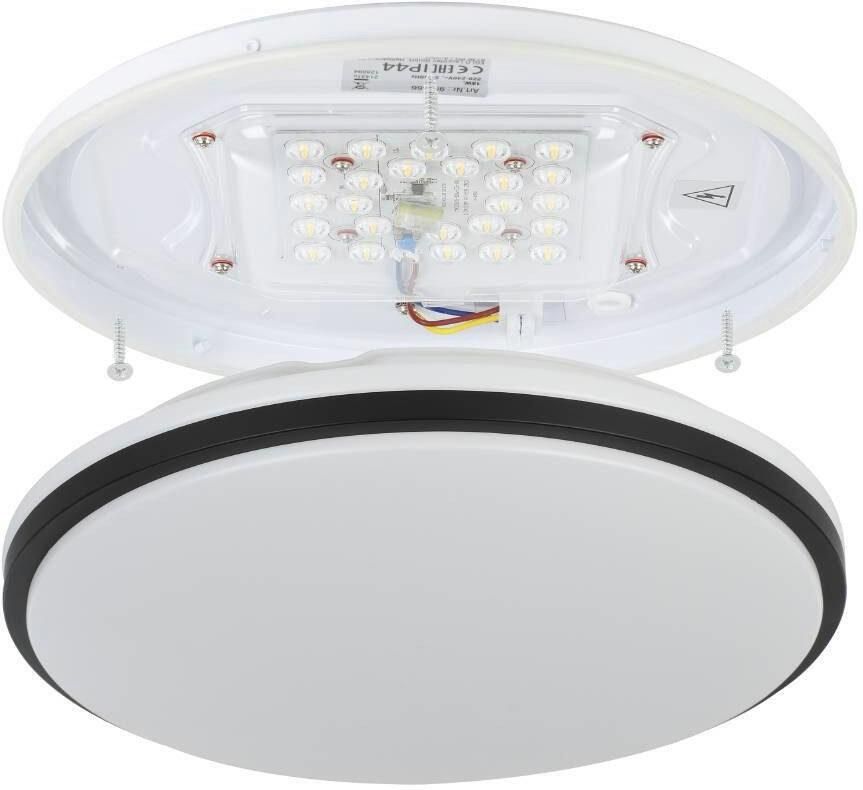 EGLO Plafondlamp PINETTO Bureaulamp keuken kantoor badkamer hal minimalistisch 34x34x6 5cm (1 stuk)