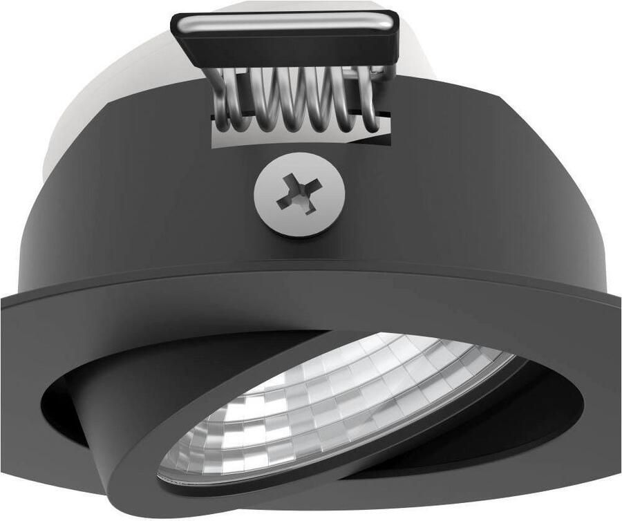 EGLO Plafondlamp SALICETO LED inbouwspot woonkamerlamp 4 2x8 8x4 2cm uitsnede 6 8cm (1 stuk)