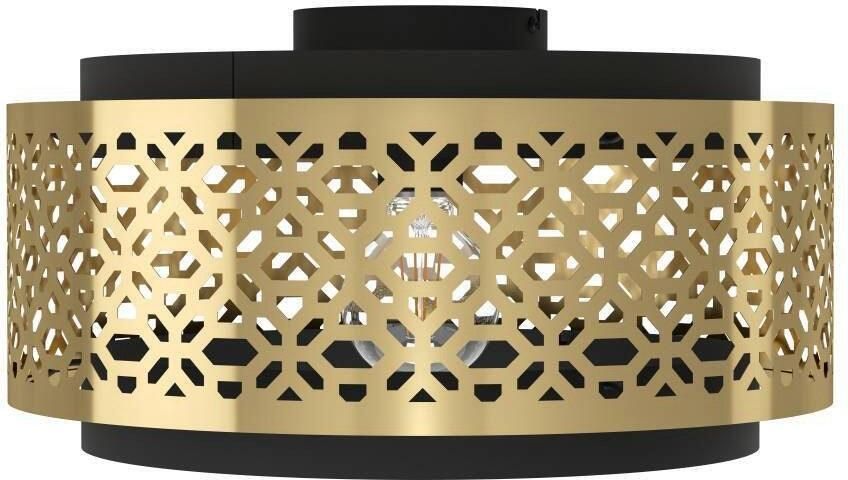 EGLO Plafondlamp SANDBACH Plafondlamp staal E27 vintage woonkamerlamp lamp (1 stuk) - Foto 2