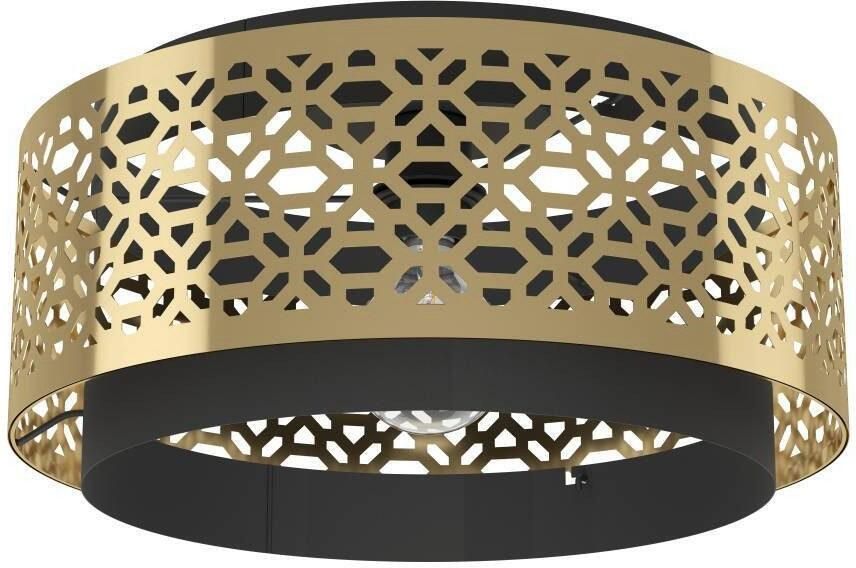 EGLO Plafondlamp SANDBACH Plafondlamp staal E27 vintage woonkamerlamp lamp (1 stuk)