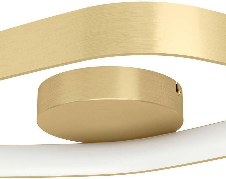 EGLO Plafondlamp VALLEROSA Plafondlamp aluminium staal en kunststof eettafellamp lamp (1 stuk)