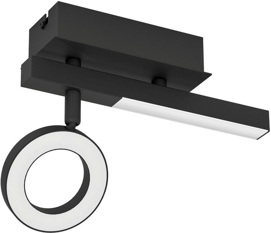 EGLO Plafondspot CARDILLIO 2 Spot aluminium staal en kunststof woonkamerlamp lamp (1 stuk)