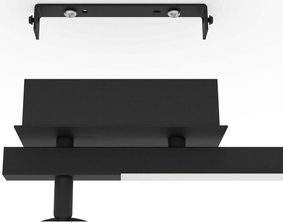 EGLO Plafondspot CARDILLIO 2 Spot aluminium staal en kunststof woonkamerlamp lamp (1 stuk)