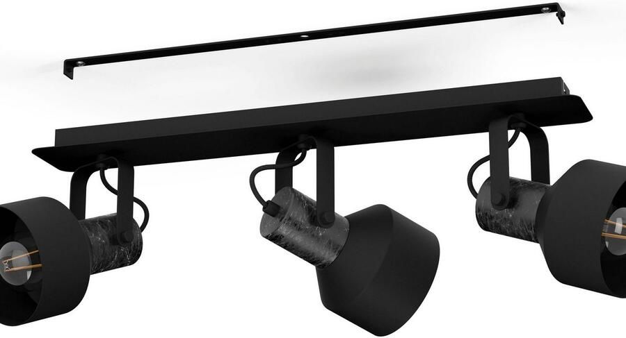 EGLO Plafondspot CASIBARE Deckenspot in zwart van staal excl. E27 28W (1 stuk)