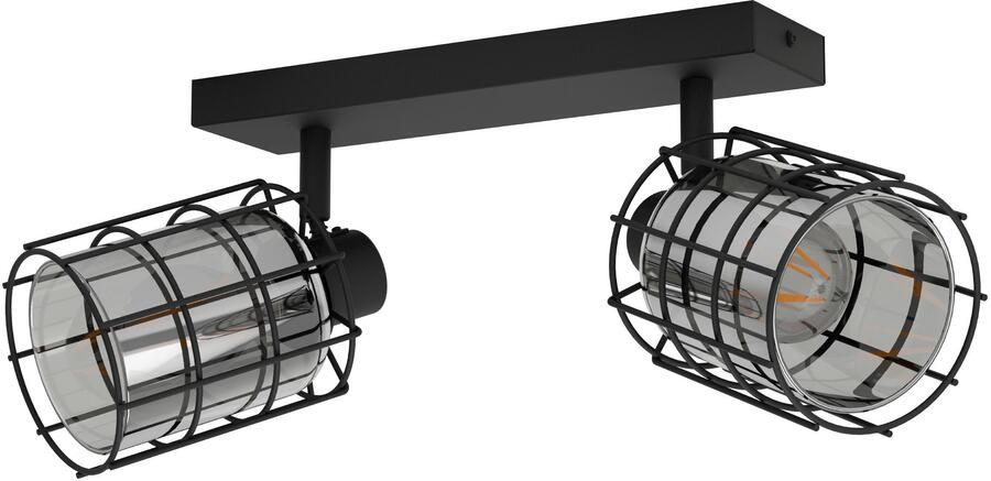 EGLO Plafondspot CONSACA Plafondlamp industrieel retro plafondspot woonkamerlamp (1 stuk)